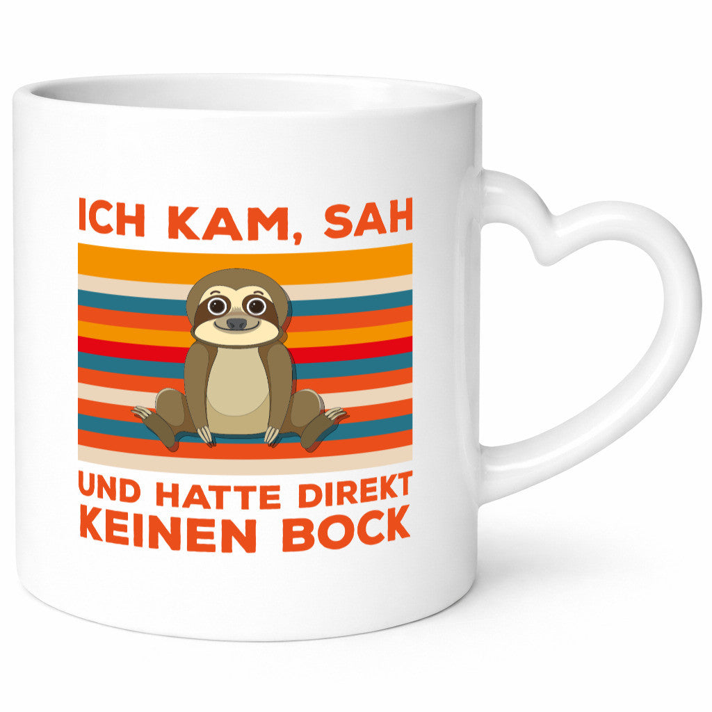 Keinen Bock | Morgenmuffel Spruch Faultier Statement Geschenkidee Tierliebhaber