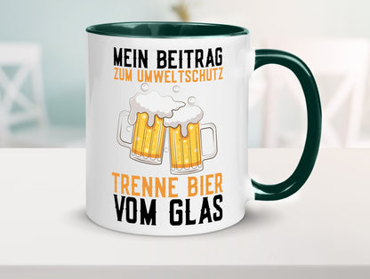Beitrag zum Umweltschutz | Biertrinker Party Pils lustiger Spruch Geschenk