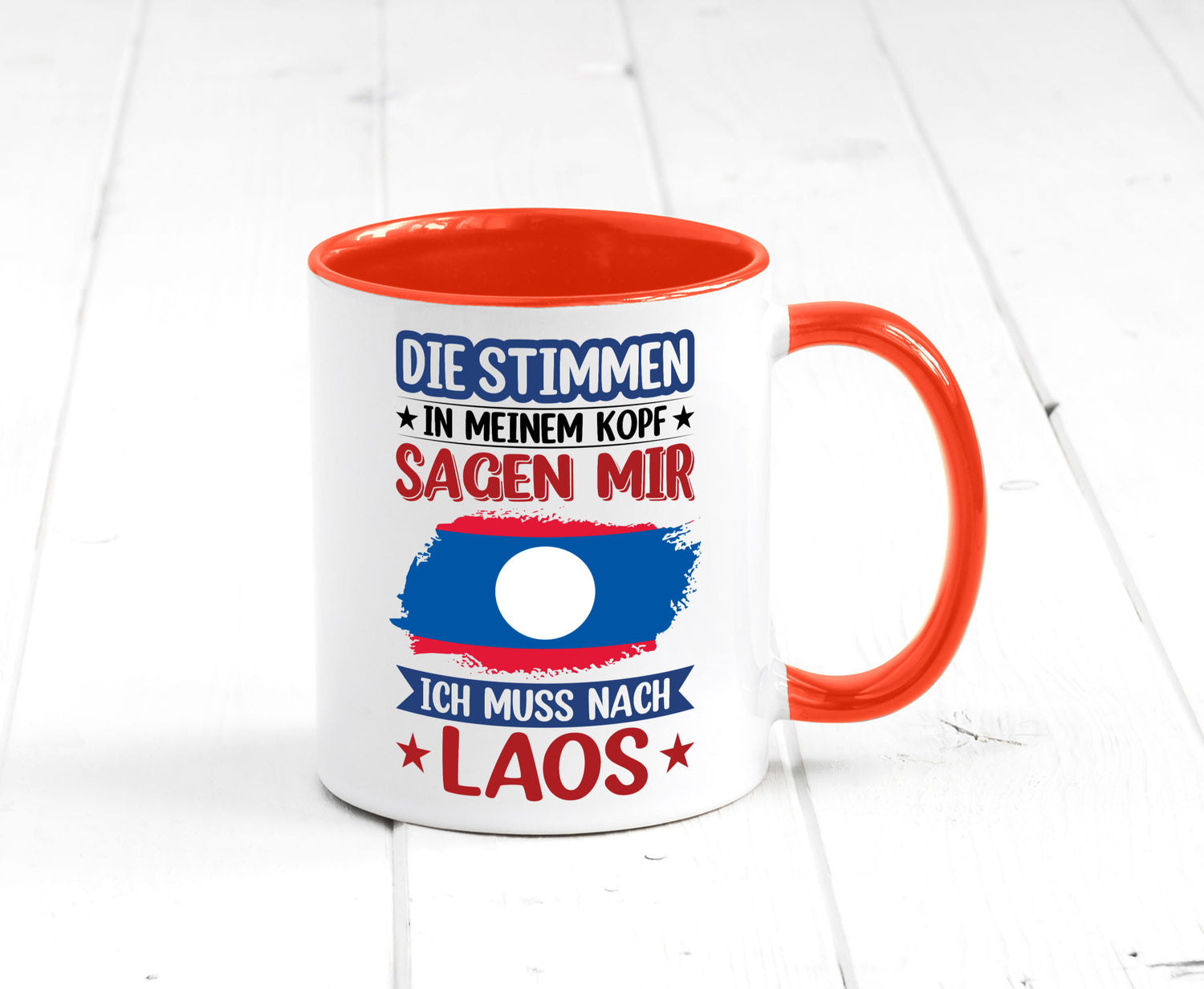 Laos | Urlaub Stimmen in meinem Kopf Traumland lustig Humor Geschenkidee