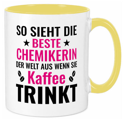 Kaffee trinkt: Chemikerin | Chemie Labor Geschenkidee Humor Tasse