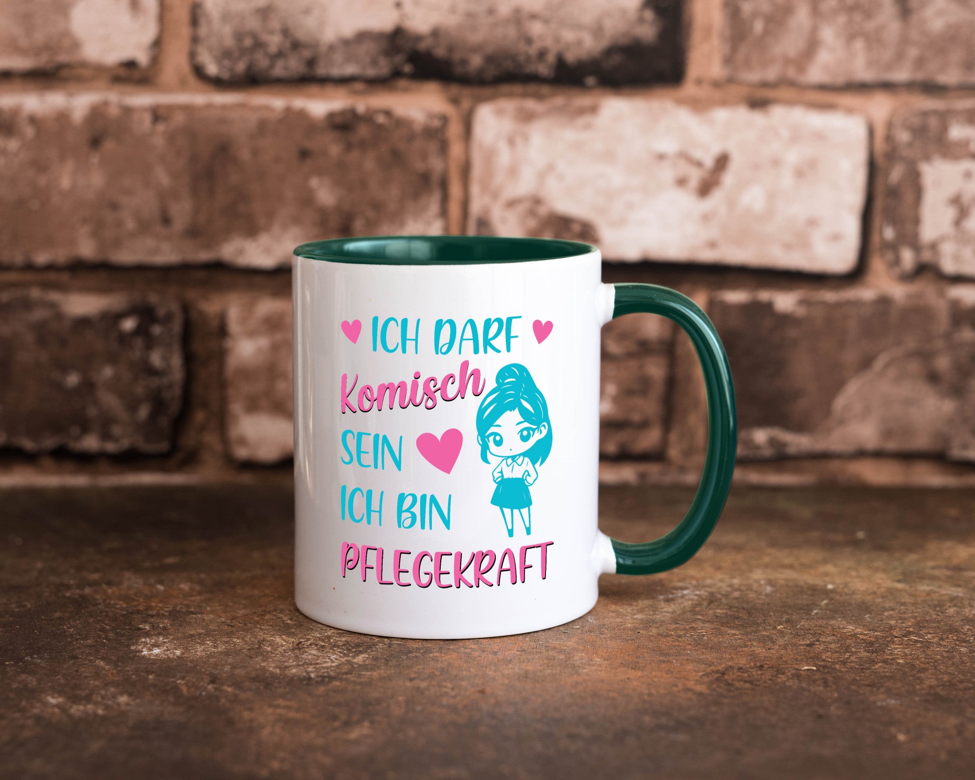 Ich darf komisch sein | Pflegekraft Geschenkidee Humor Tasse