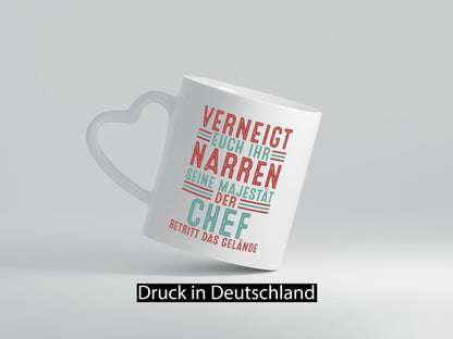 Verneigt euch: Chef | Führungskraft Vorgesetzter v2 Geschenk Arbeit Kollegen