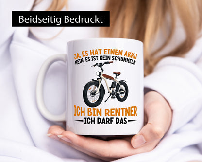 Rentner | E-Bike Elektrofahrrad für Geschenkidee Ruhestand Jubiläum Humor Tasse