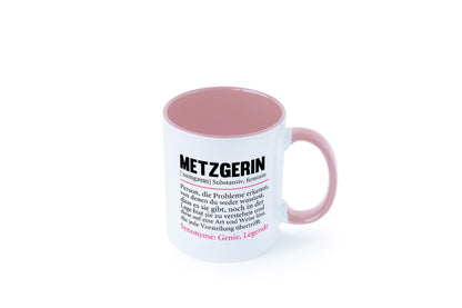 Metzgerin | lustig Fleischerin Humor v2 lustiger Spruch Geschenk Geschenkidee