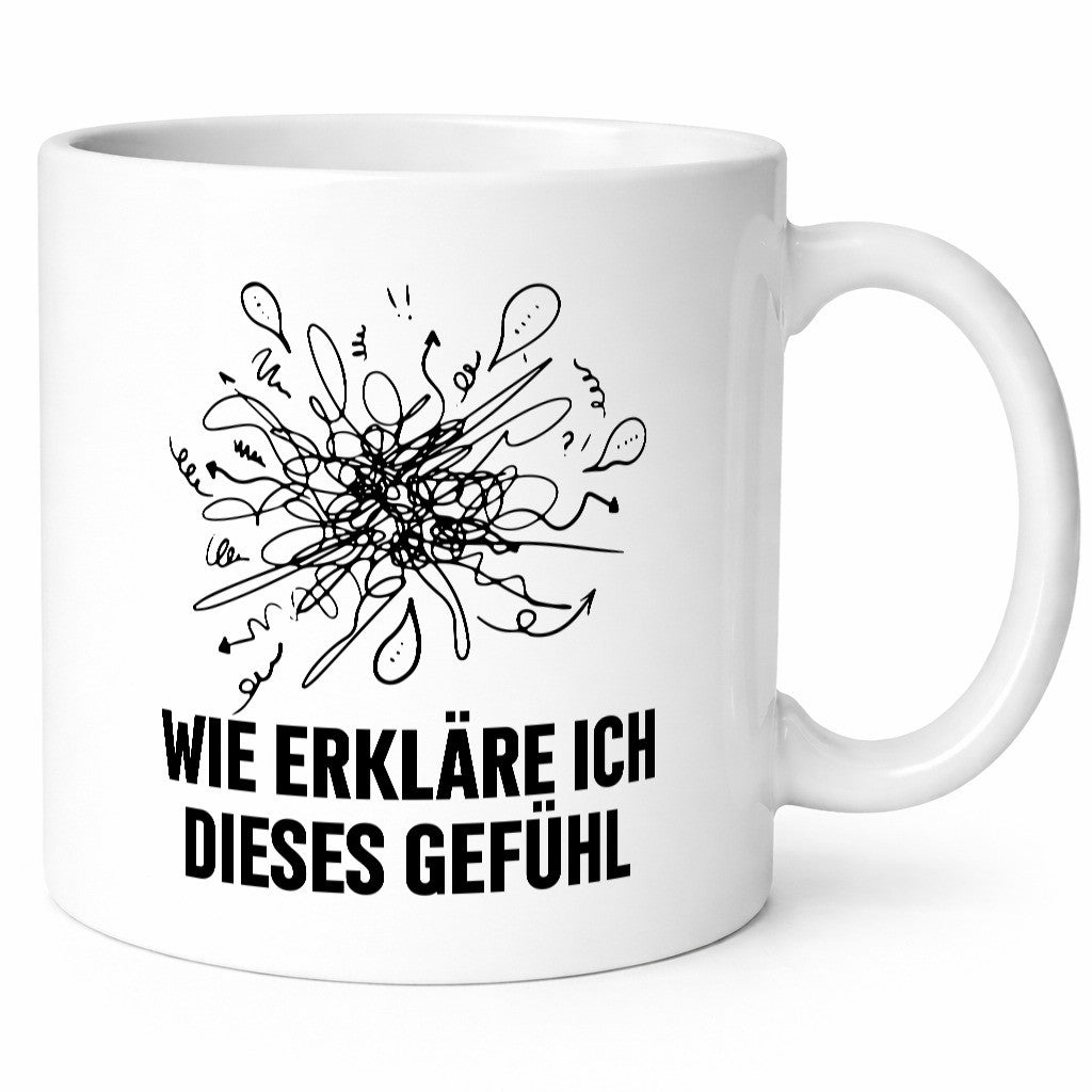Wie erkläre ich dieses Gefühl | Krizelkrazel Malen Geschenk Humor Geschenkidee