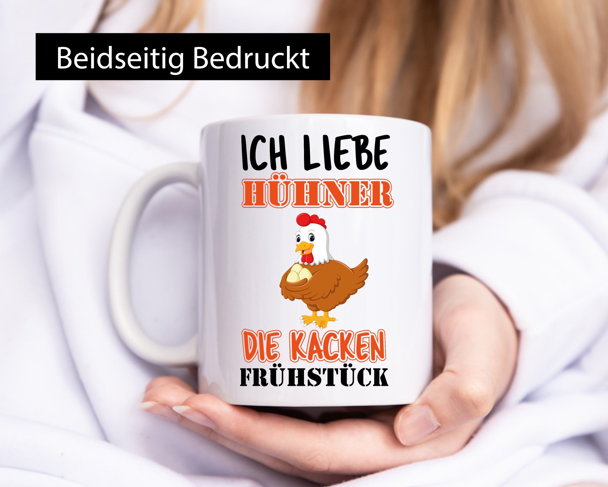 Ich liebe Hühner Humor Geschenkidee Tasse