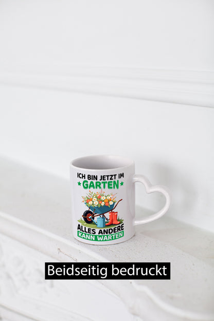 Im Garten alles andere kann warten | Gärtner Gartenarbeit Geschenk Arbeit
