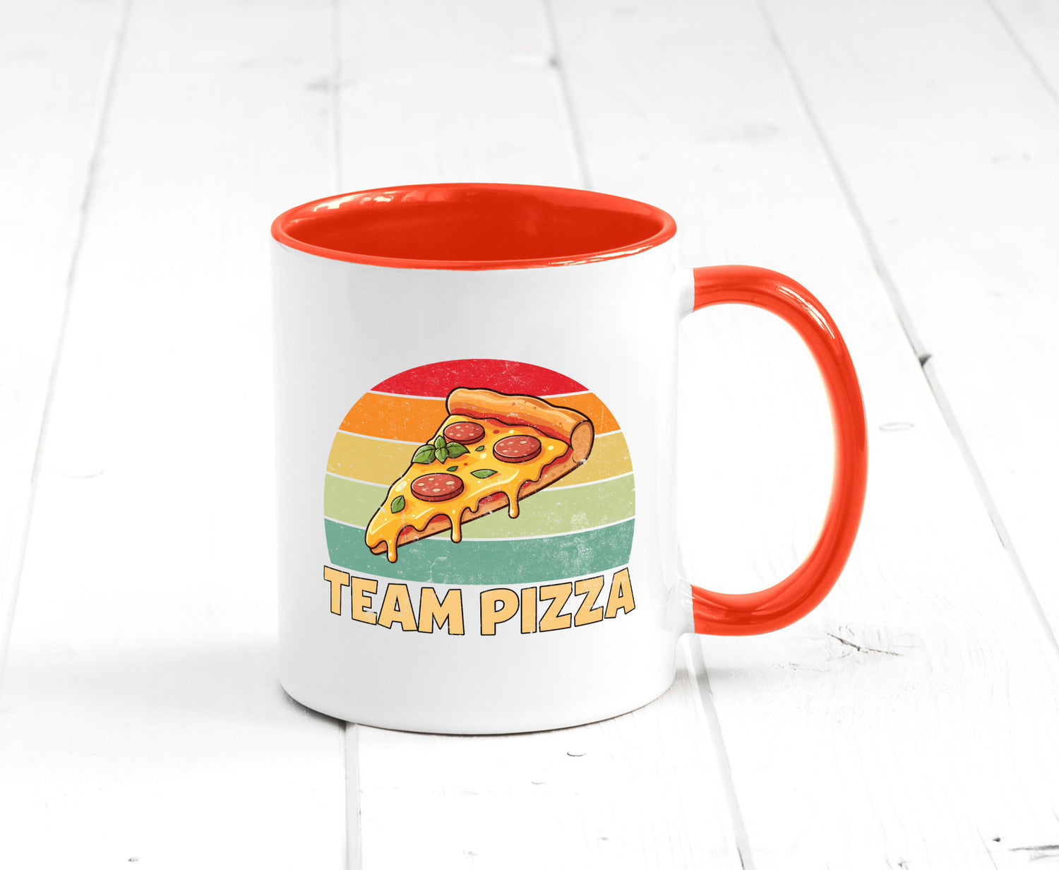 Team Pizza | Pizzaliebhaber Lover v2 Geschenkidee Humor Tasse