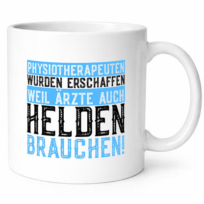 Physiotherapeutin | Helden-Therapeutin | Lustiger Spruch | Humor | Geschenkidee Tasse