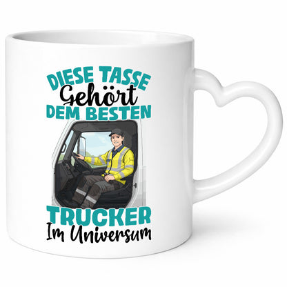 Im Universum: Trucker | LKW Fahrer Beruf Humor Arbeit Kollegen Büro