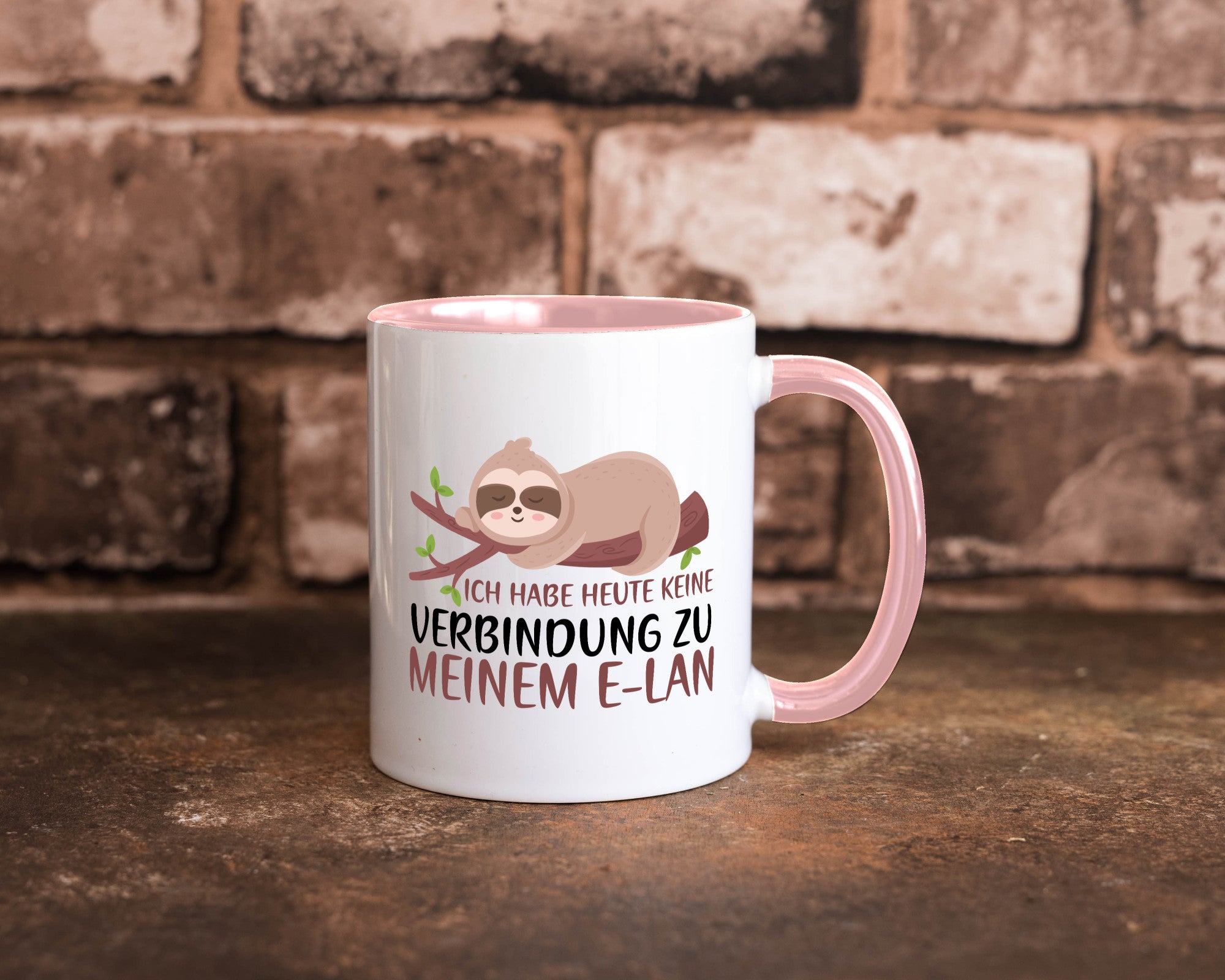Verbindung zum Elan | WLAN Faultier Faulpelz Laufband Humor Tierliebhaber