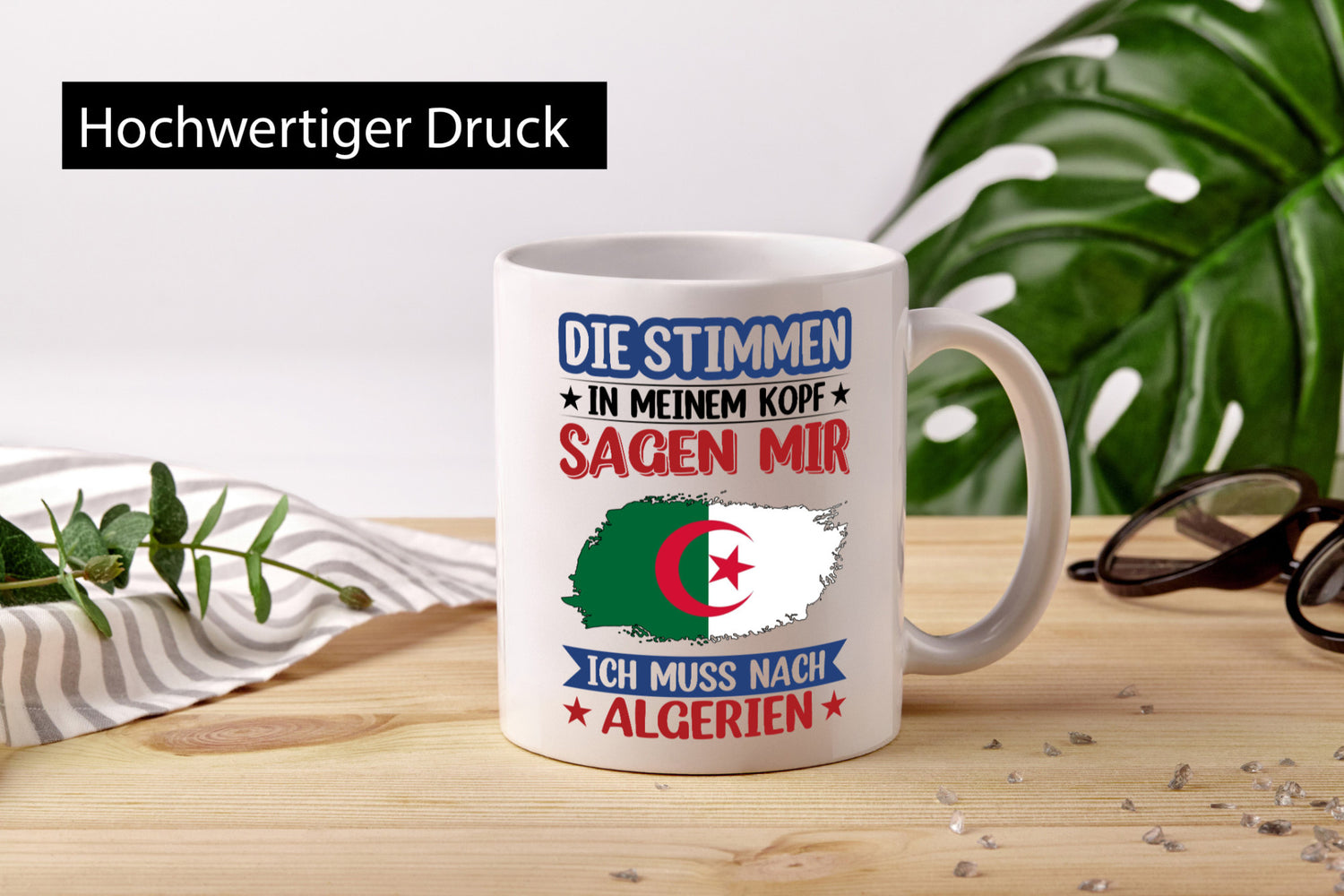 Algerien | Urlaub Stimmen in meinem Kopf Traumland Geschenk Humor Geschenkidee