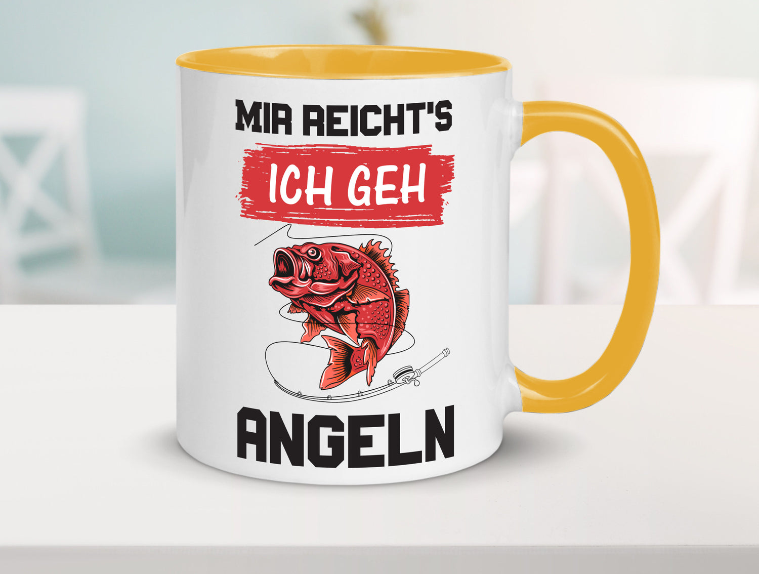 Ich geh angeln | Angler Tasse Fisch Fischer Humor lustig Geschenkidee Geschenk