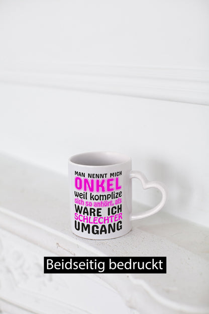 Man nennt mich Onkel | lustiger Spruch cooler Humor Geschenkidee Tasse
