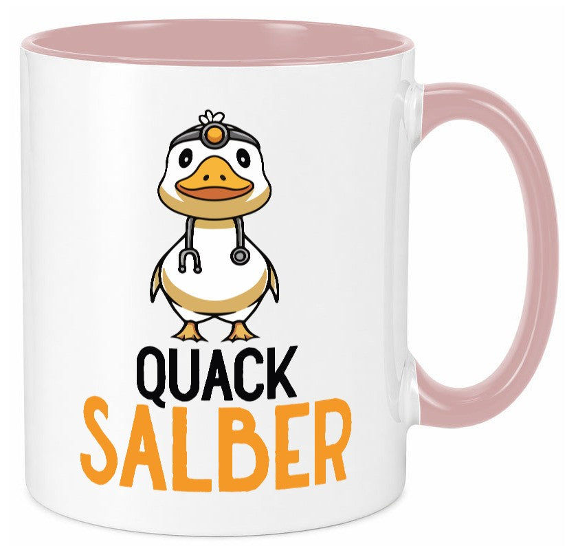 Quacksalber | witzige Ente Comic Arzt Ãrztin v2 Geschenkidee Humor Tasse