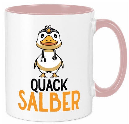Quacksalber | witzige Ente Comic Arzt Ãrztin v2 Geschenkidee Humor Tasse
