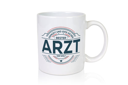 Geprüft und sicher: Arzt | Medizin Doktor Facharzt lustiger Spruch Geschenk