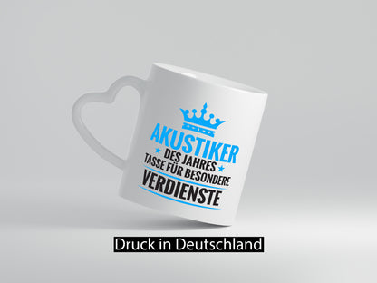 Besonderer Verdienst: Akustiker | Akustik Hörgeräteakustik Geschenk Humor
