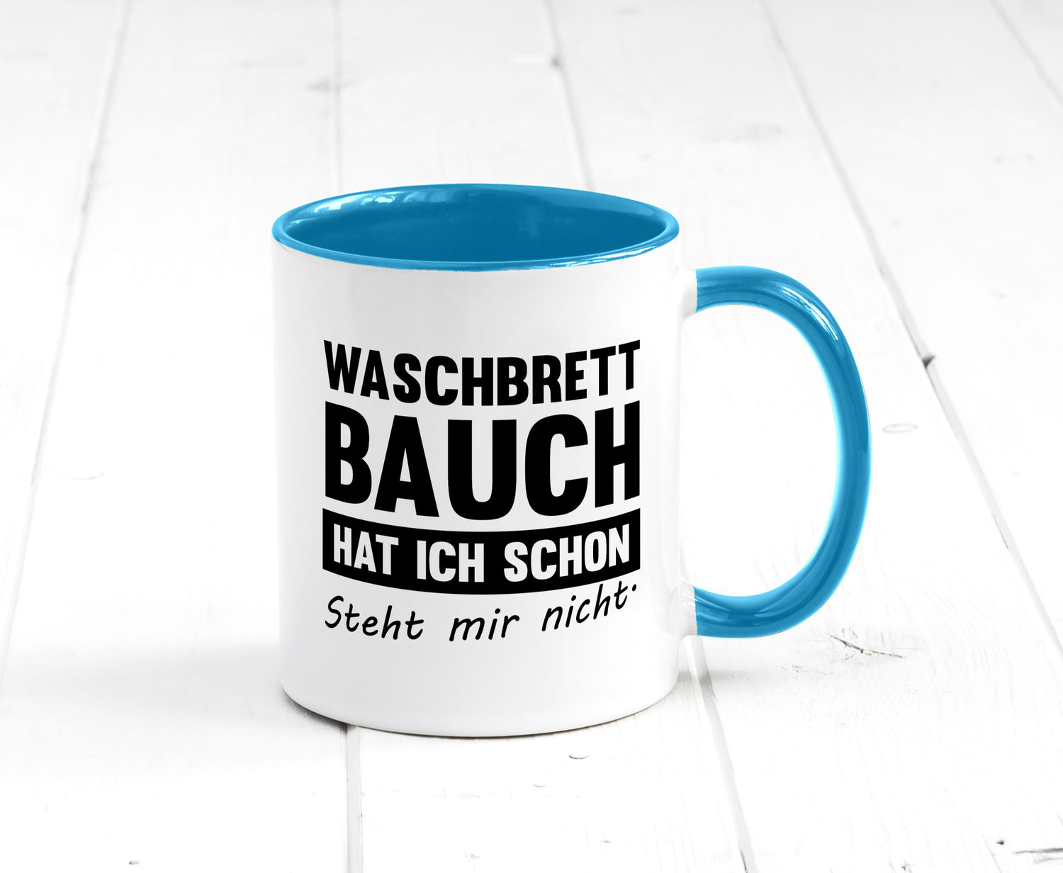 Waschbrettbauch steht mir nicht | Sixpack Gym lustiger Spruch Geschenk Humor