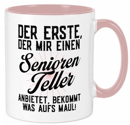 Senioren Teller | rentner Ruhestand lustig Jubiläum Geschenk Tasse