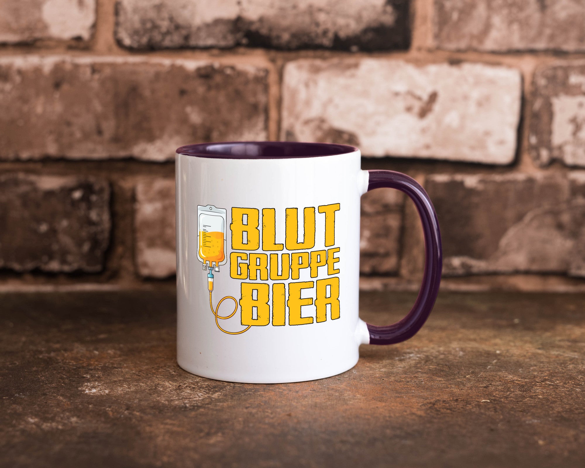 Blutgruppe Bier | Saufen Trinken Biertrinker Humor Geschenkidee Tasse