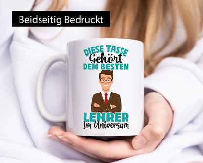 Im Universum: Lehrer | Schule Beruf Schüler lustiger Spruch Geschenk Arbeit