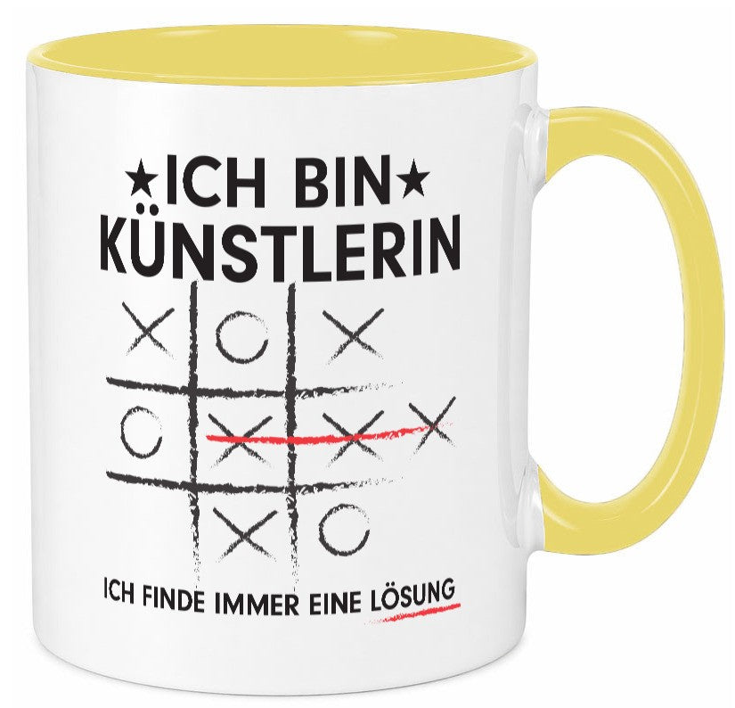 Löse Probleme: Künstlerin | Kunst lustig Humor Geschenkidee Geschenk Tasse