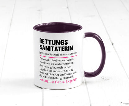 Rettungssanitäterin | Beruf Sanitäter Spruch v2 Humor Arbeit Kollegen Büro