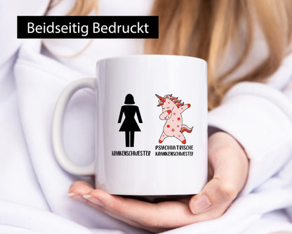 Krankenschwester | Psychiatrie Einhorn Geschenk Humor Geschenkidee lustiger