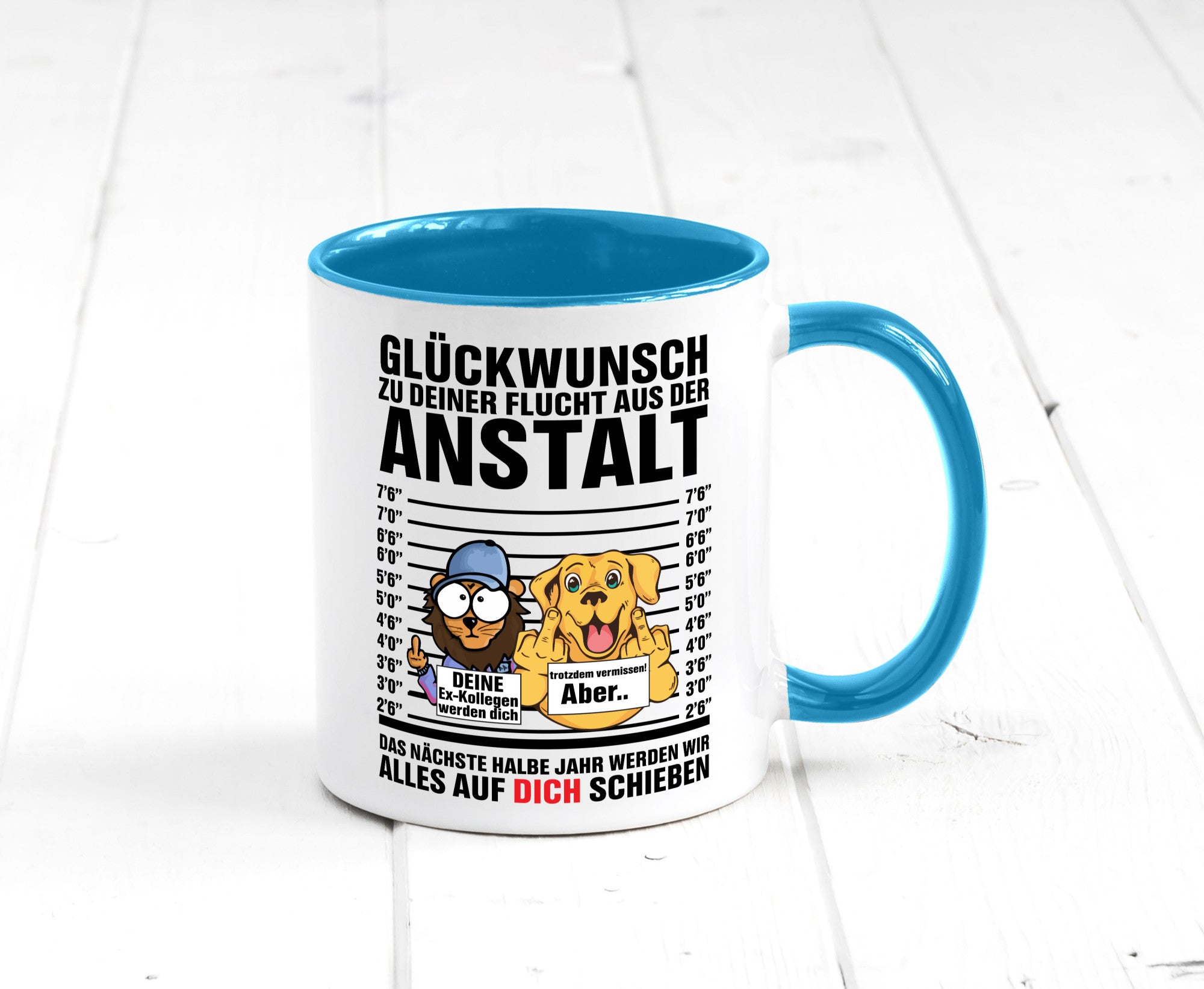Glückwunsch zu deiner Flucht | Abschiedgeschenk v3 Geschenk Humor Geschenkidee