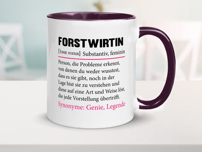 Forstwirtin | Beruf Spruch Forst Wirtin Humor Arbeit Kollegen Büro Geschenkidee