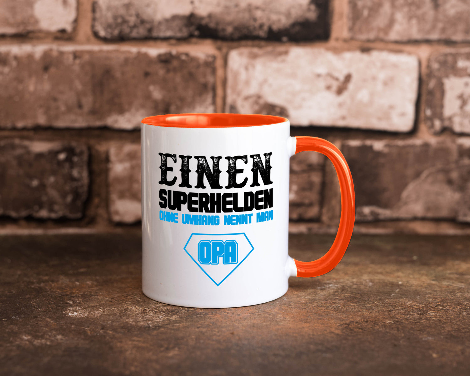 Superheld Opa Geschenk Familie Geschenkidee lustiger Spruch Tasse