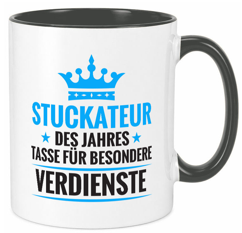 Besonderer Verdienst: Stuckateur | Innenausbau Beruf lustiger Spruch Geschenk