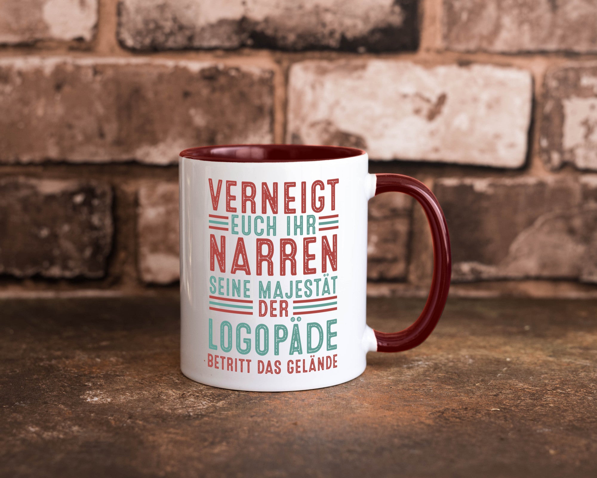Verneigt euch: Logopäde | Sprachtherapie Geschenkidee Humor Tasse