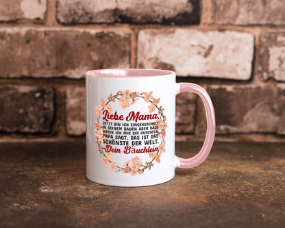 Liebe Mama | Schwangerschaft Tasse Baby süß Humor Familie Geschenkidee