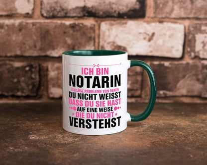 Löse Probleme: Notarin | Juristin v2 lustiger Spruch Geschenk Humor