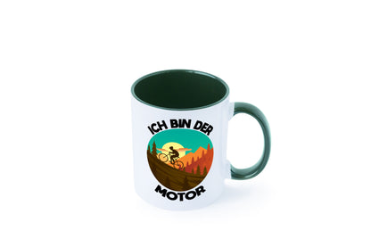 Ich bin der Motor | Mountainbiking Fahrrad Berge Geschenkidee Humor Tasse