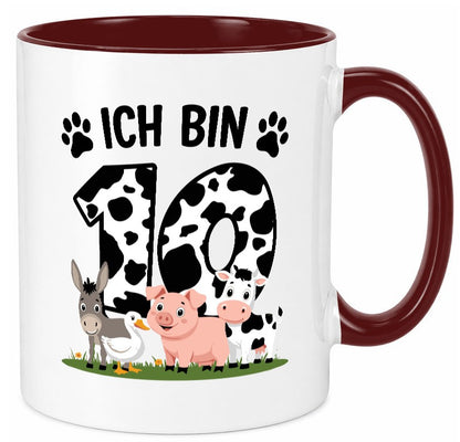10 Geburtstag | Jahre Farmer Kind lustiger Spruch Geschenk Geschenkidee Tasse
