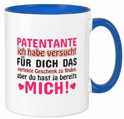 Patentante Tasse | lustiger Spruch Patin Tante Geschenk Humor Geschenkidee