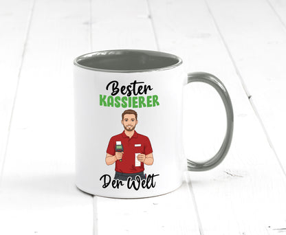 Bester Kassierer v2 Geschenkidee Humor Tasse