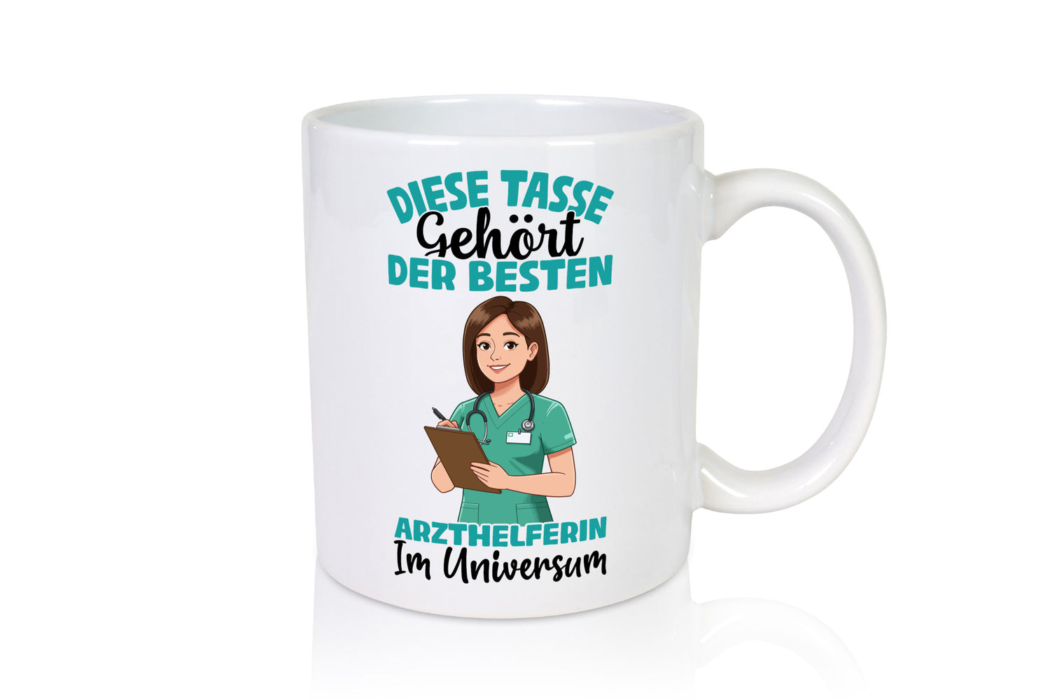 Im Universum: Arzthelferin | Fachangestellte Medizin lustiger Spruch Geschenk
