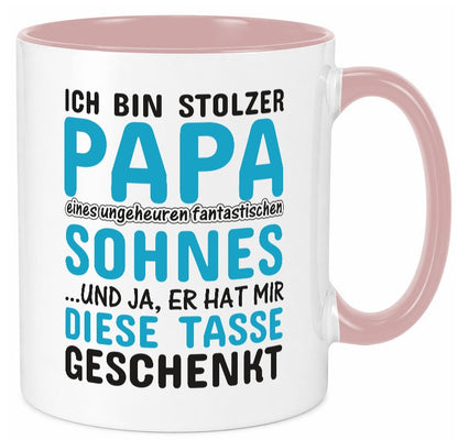 Stolzer Papa | Vater Tasse Fantastischer Sohn Humor Geschenk Familie
