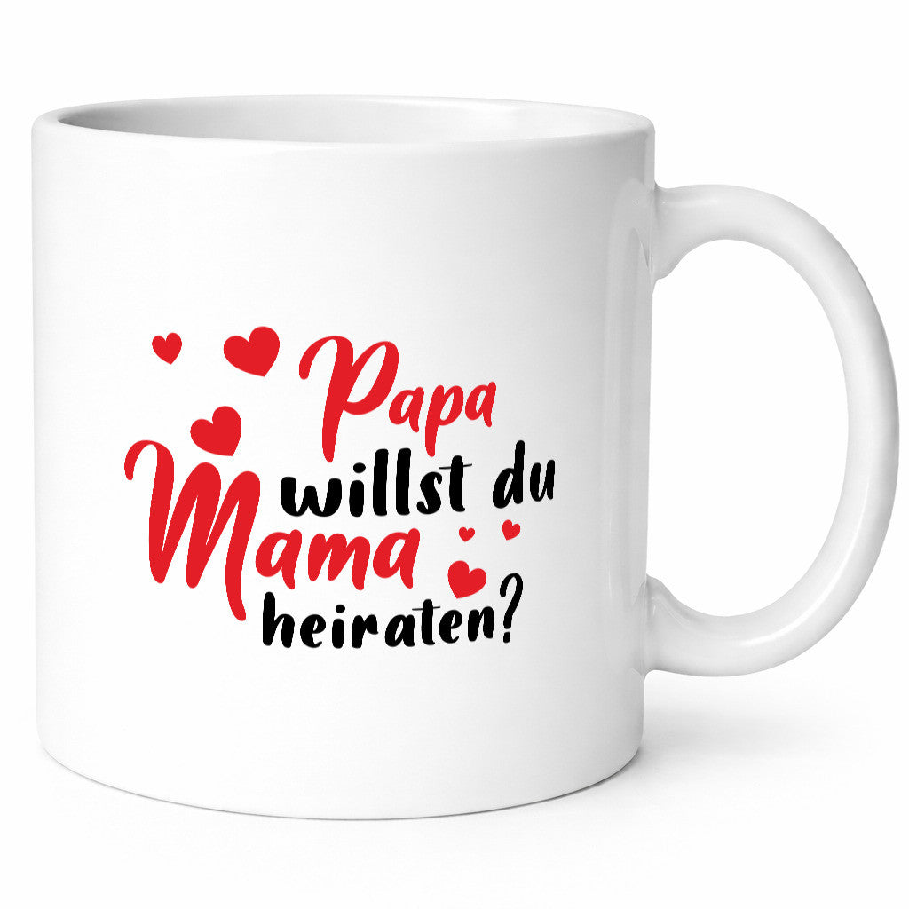 Papa, Mama, heiraten | Herzen Geschenk Familie Geschenkidee lustiger Spruch
