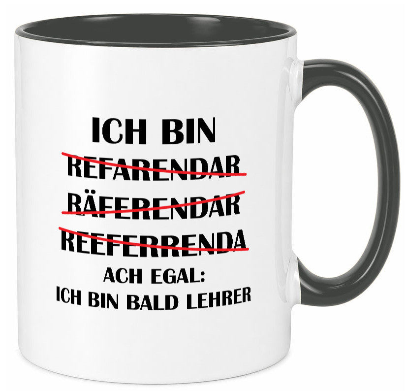 Ich bin bald Lehrer | Rechtschreibfehler lustig Humor Geschenkidee Geschenk