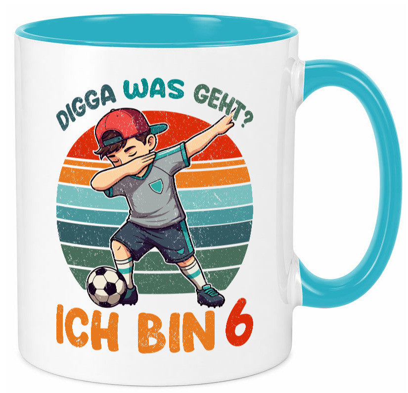 6. Geburtstag | 6 Jahre digga ich bin Dabbing lustig Geschenkidee Geschenk Tasse