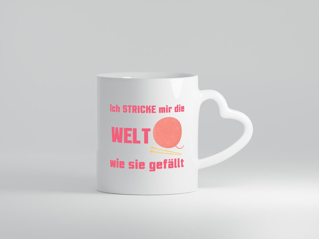 Ich stricke mir die welt wie sie gefällt | Häkeln lustiger Spruch Geschenk