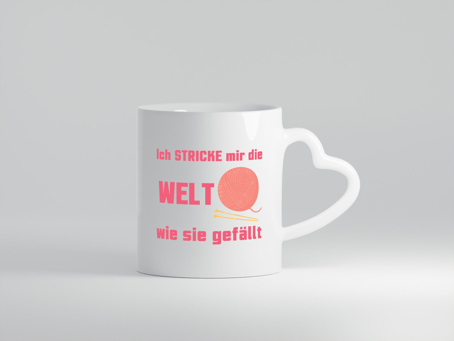 Ich stricke mir die welt wie sie gefällt | Häkeln lustiger Spruch Geschenk