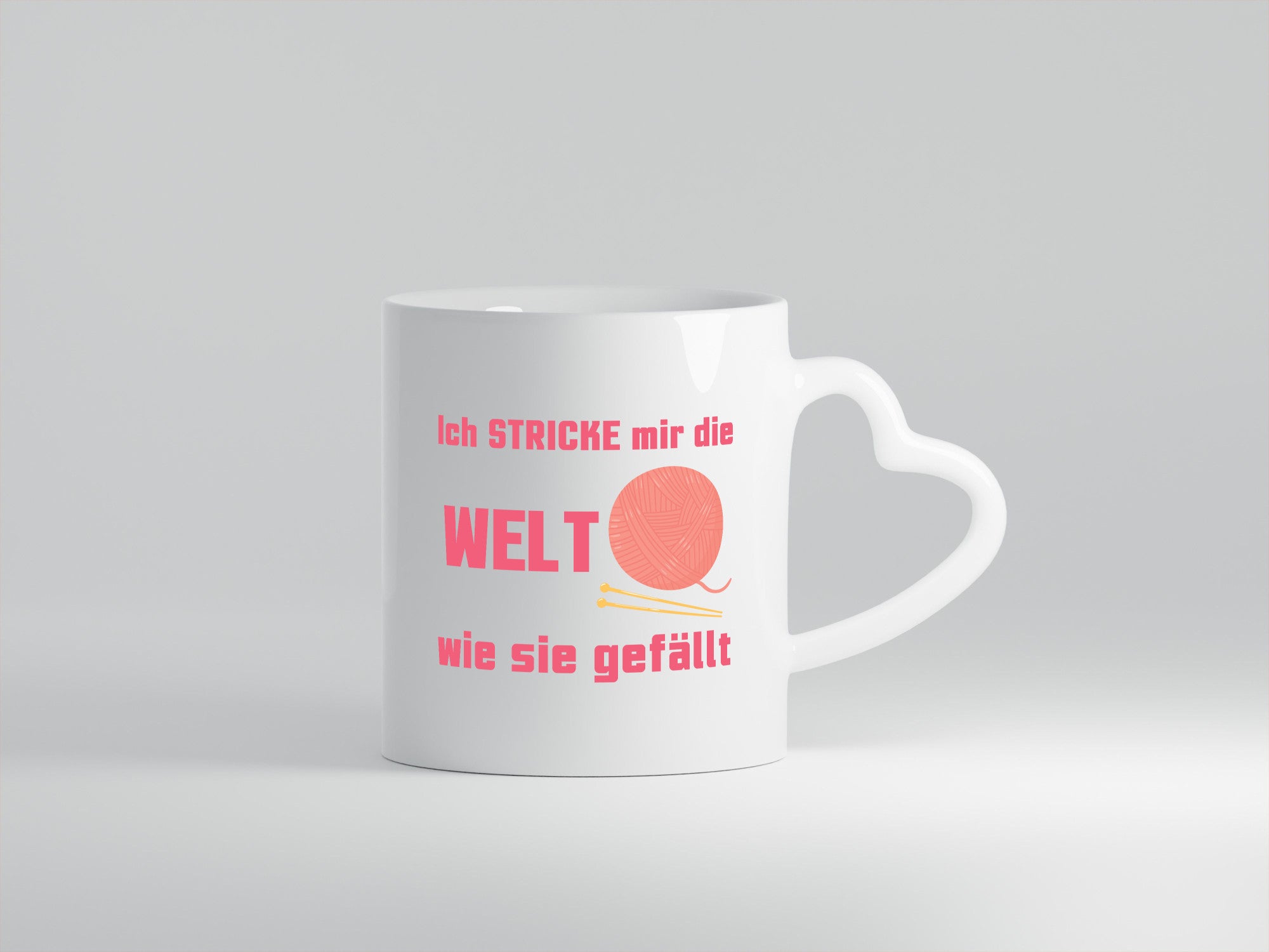 Ich stricke mir die welt wie sie gefällt | Häkeln lustiger Spruch Geschenk
