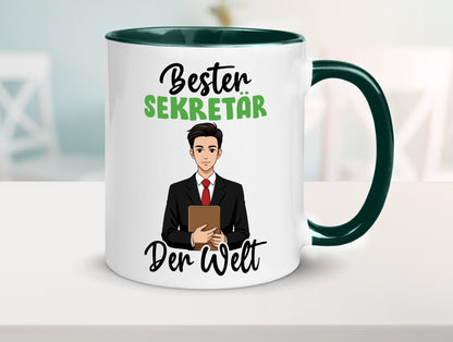 Bester Sekretär | Büro v2 lustiger Spruch Geschenk Arbeit Kollegen Tasse