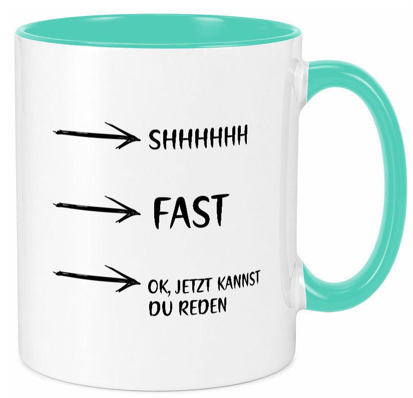 Jetzt kannst du reden | Morgenmuffel Kaffeetrinker Humor Geschenkidee Tasse